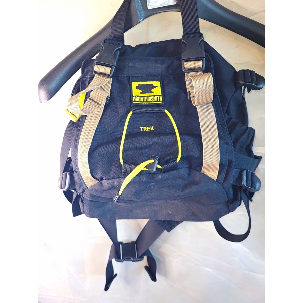 Mountainsmith Trek Large Nylon Fanny Pack Black/Yellow 0-5L Padded Strap
